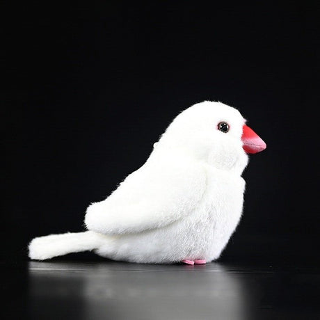 White Mandarin Bird Doll Plush Toy - Weriion