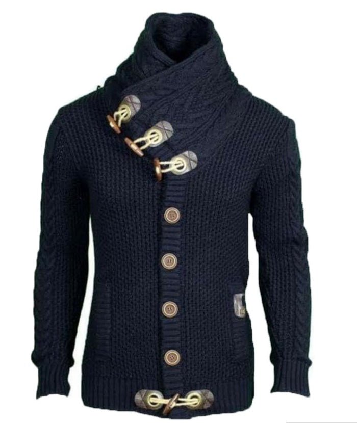 Winter Casual Slim Fit Warm Thick Hedging Knitted Turtleneck Pullover Sweaters - Weriion