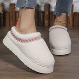 Winter Indoor & Outdoor Thick - Soled Plush Shoes Slippers - Weriion