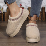 Winter Indoor & Outdoor Thick - Soled Plush Shoes Slippers - Weriion