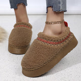 Winter Indoor & Outdoor Thick - Soled Plush Shoes Slippers - Weriion