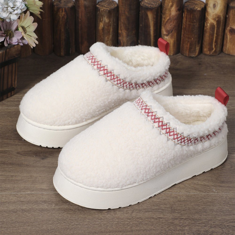 Winter Indoor & Outdoor Thick - Soled Plush Shoes Slippers - Weriion