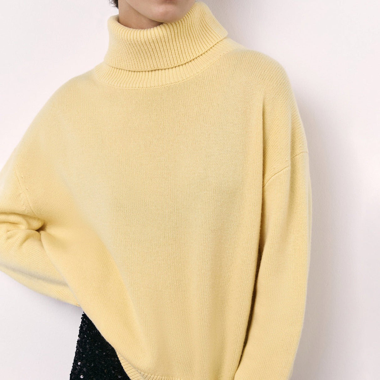 Winter Turtleneck Sweater Fashion Personality Long Sleeve Knitted Top Women's Clothing - Weriion