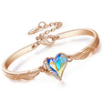 Women's Adjustable Bracelets With Heart Shaped Gems - Weriion