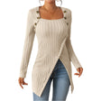 Women's Comfortable Side Slit Long Sweater - Weriion