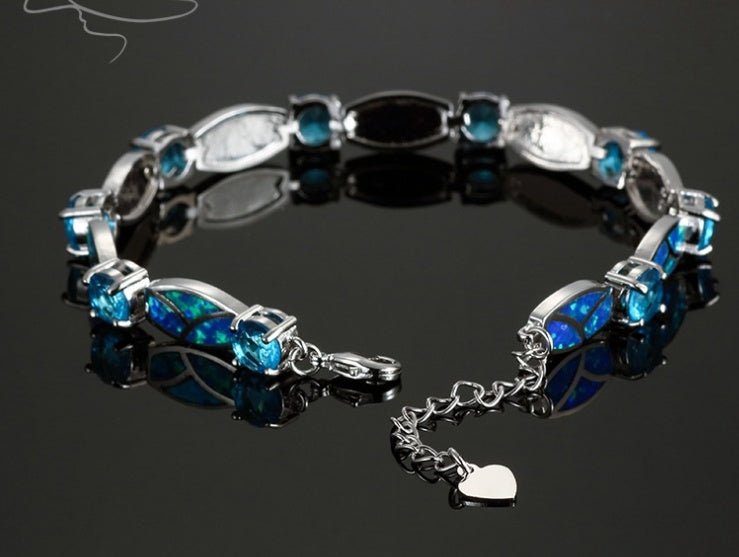 Women's Copper Plated Opal Stones Bracelets - Weriion