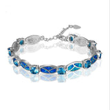 Women's Copper Plated Opal Stones Bracelets - Weriion