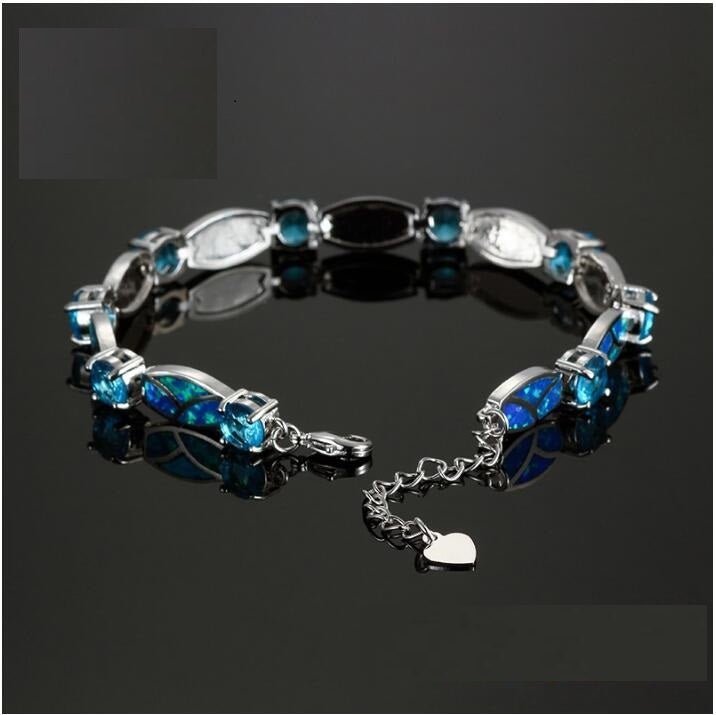 Women's Copper Plated Opal Stones Bracelets - Weriion