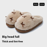 Women's Cute Comfortable Warm Indoor Home Fluffy Plush Slippers - Weriion