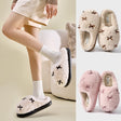 Women's Cute Comfortable Warm Indoor Home Fluffy Plush Slippers - Weriion