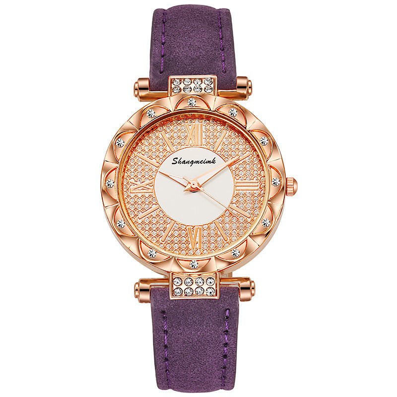 Women's Diamond - Encrusted Quartz Watch - Weriion