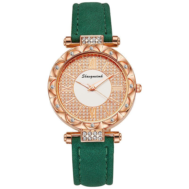 Women's Diamond - Encrusted Quartz Watch - Weriion