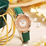 Women's Diamond - Encrusted Quartz Watch - Weriion