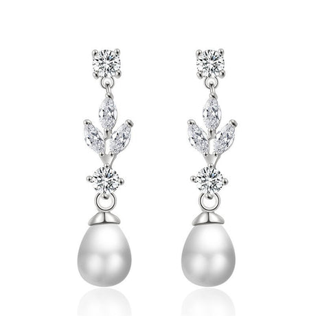 Women's Elegant Pearl Earrings - Weriion