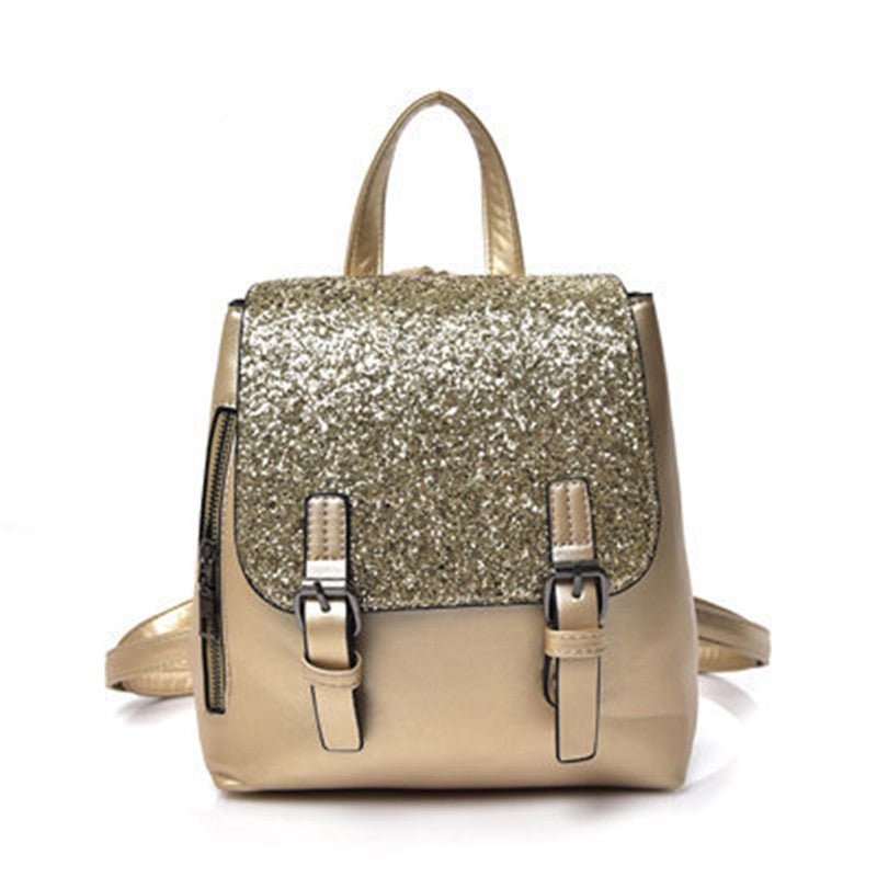 Women's Elegant Sequined Backpack - Weriion