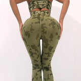 Women's Fitness Camouflage Yoga Pants High Waist Seamless Leggings Butt Lift Tights Gym Exercise Clothing - Weriion