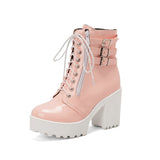 Women's High Heeled Autumn And Winter Boots - Weriion