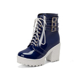 Women's High Heeled Autumn And Winter Boots - Weriion