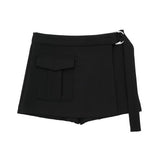 Women's High Waist With Belt Skirt - Weriion