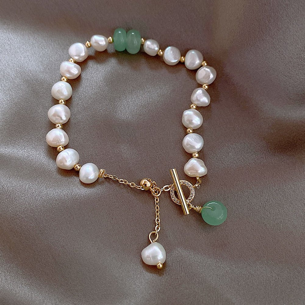 Women's Irregular Adjustable Freshwater Pearl Bracelet - Weriion