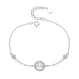 Women's Ladies Sterling Silver 925 Tree Of Life Bracelet Inlaid With Zircon - Weriion