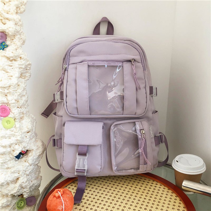 Women's Large - Capacity Transparent Compartments Backpacks - Weriion