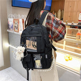 Women's Large - Capacity Transparent Compartments Backpacks - Weriion