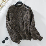 Women's New Fashion Personality Twist Knit Sweater - Weriion