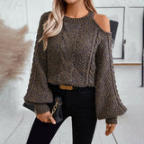 Women's New Fashion Personality Twist Knit Sweater - Weriion