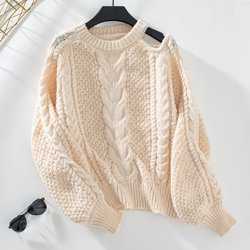 Women's New Fashion Personality Twist Knit Sweater - Weriion