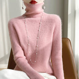 Women's Slim - Fit Turtleneck Long Sleeves Sweater - Weriion