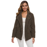 Women's Thick Fleece Polyester Winter Coat - Weriion