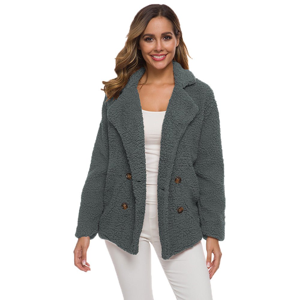 Women's Thick Fleece Polyester Winter Coat - Weriion