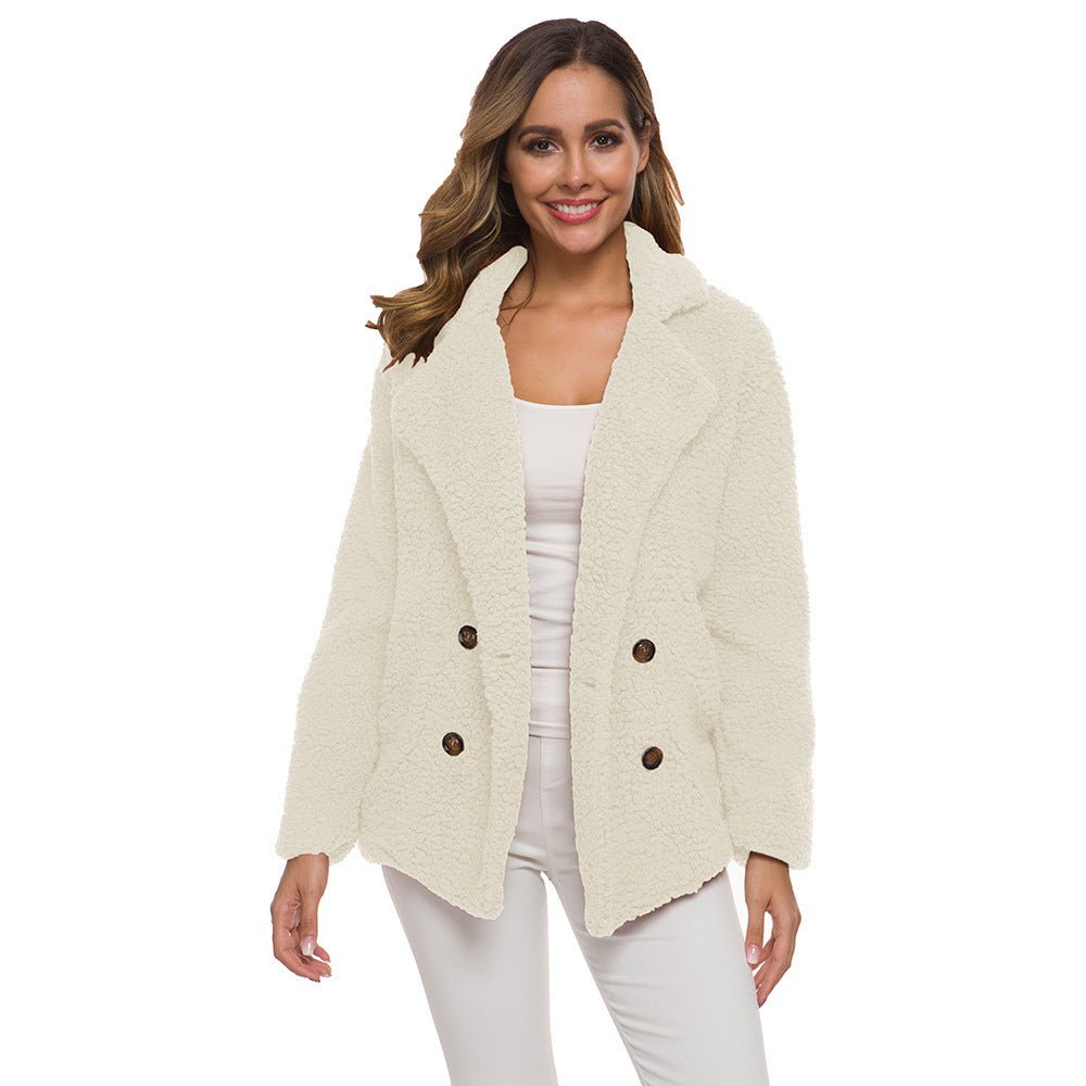 Women's Thick Fleece Polyester Winter Coat - Weriion