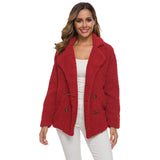 Women's Thick Fleece Polyester Winter Coat - Weriion