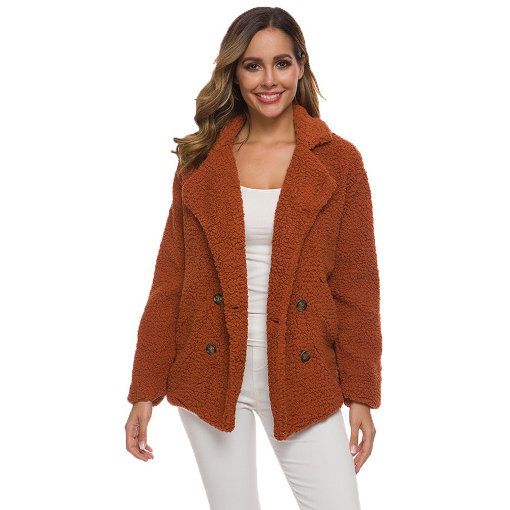 Women's Thick Fleece Polyester Winter Coat - Weriion