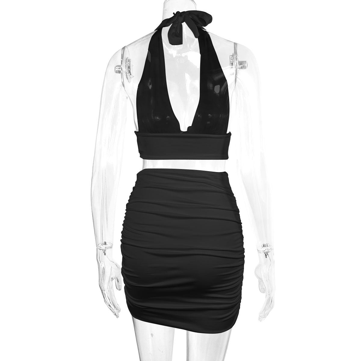 Women's Top & Skirt 2pcs Clothing Set - Weriion