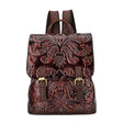 Women's Vintage PU Leather Backpack - Weriion