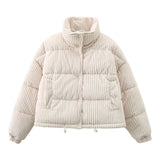 Women's Warm Loose Fit Puffer Jacket - Weriion