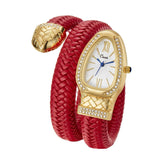 Women's Watch With Snake Shaped Leather Strap - Weriion