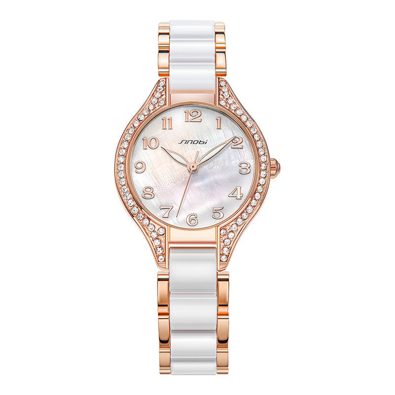 Women's Waterproof Quartz Watch With Luminous Pointers - Weriion