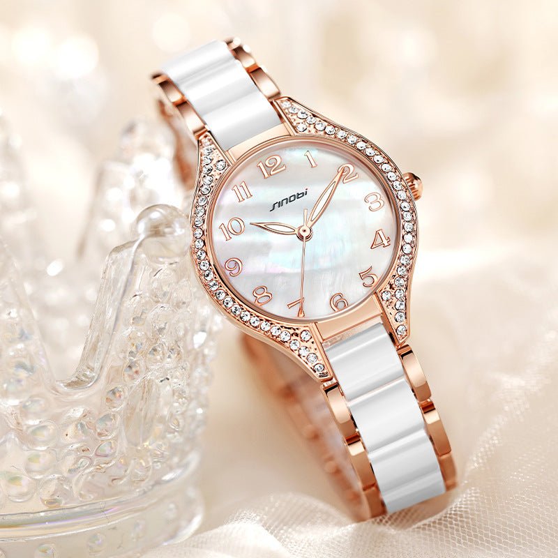 Women's Waterproof Quartz Watch With Luminous Pointers - Weriion