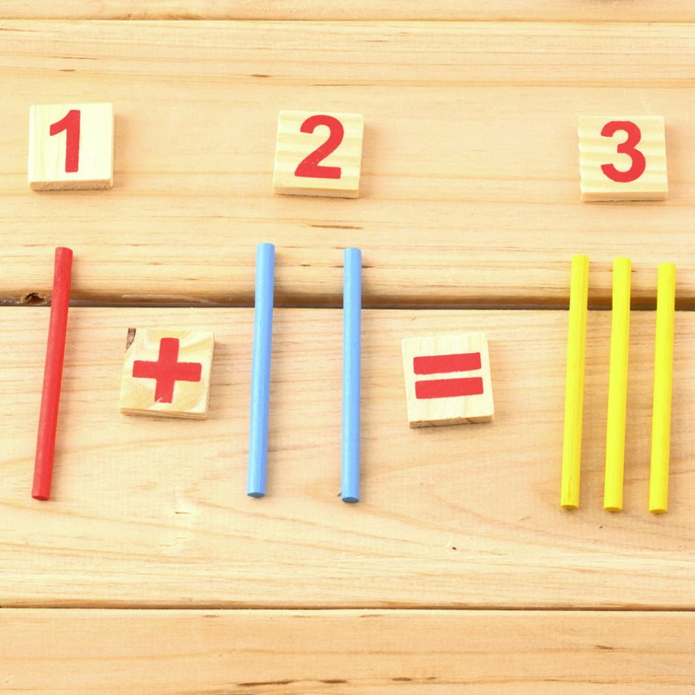 Wooden Counting Intelligence Montessori Calculation Early Educational Toy For Children & Babies - Weriion