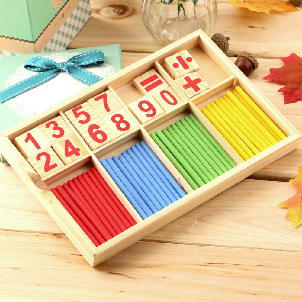 Wooden Counting Intelligence Montessori Calculation Early Educational Toy For Children & Babies - Weriion