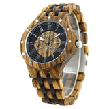 Wooden Large Dial Quartz Watch For Men - Weriion