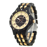 Wooden Large Dial Quartz Watch For Men - Weriion