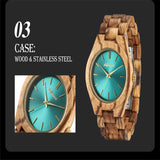 Wooden Quartz Watch With Steel Buckle - Weriion