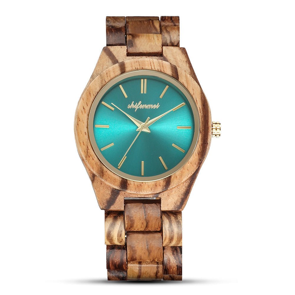 Wooden Quartz Watch With Steel Buckle - Weriion