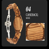 Wooden Quartz Watch With Steel Buckle - Weriion