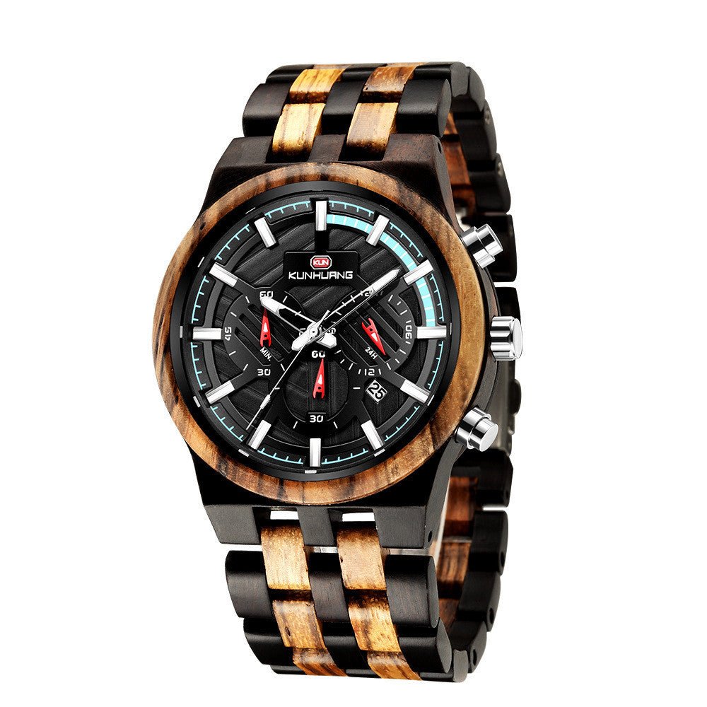 Wooden Quartz Watches With Large Dial - Weriion